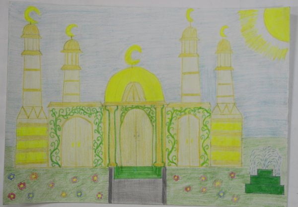 Детский рисунок мечети