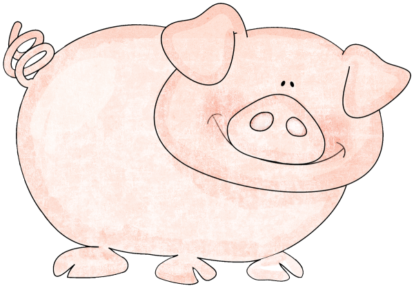 Свинья мультяшная
