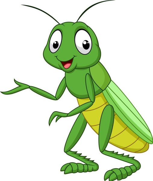 Кузнечик раскраска