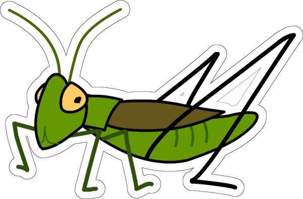 Кузнечик для дошкольников