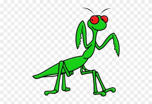 Богомол мультяшный