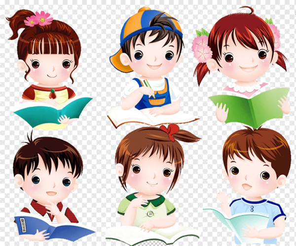 Векторные лица детей