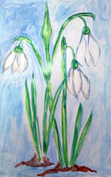 Рисование весенних цветов