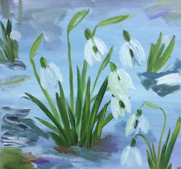 Подснежники в живописи