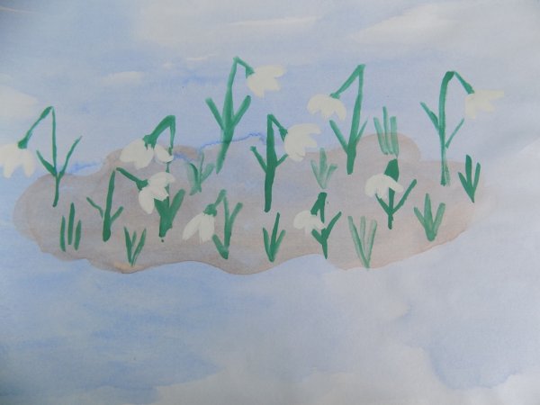 Рисование Весна для дошкольников