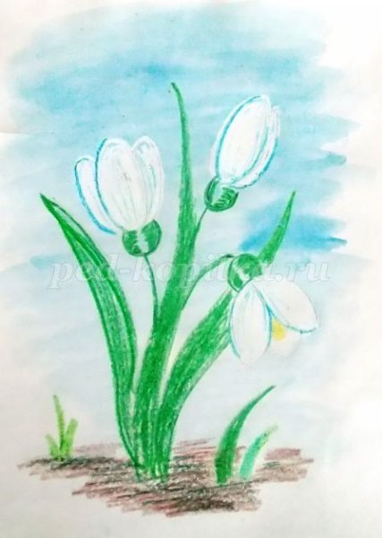 Рисование на тему весенние цветы