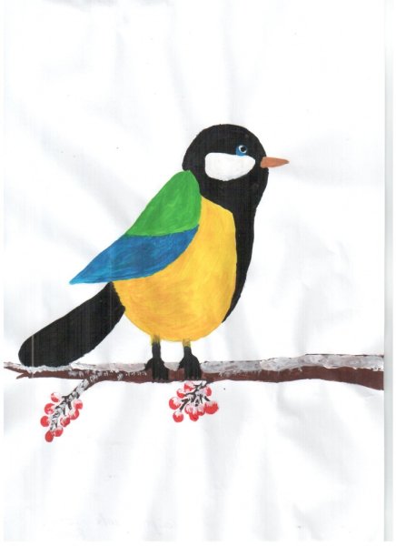 Синичка на веточке