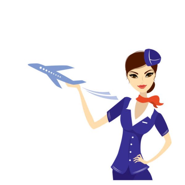 Бортпроводница рисунок