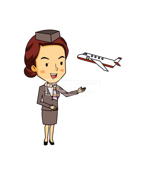 Стюардесса рисунок
