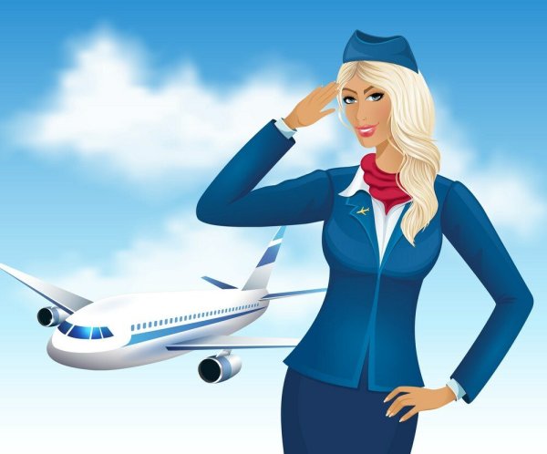 Мультяшные стюардессы