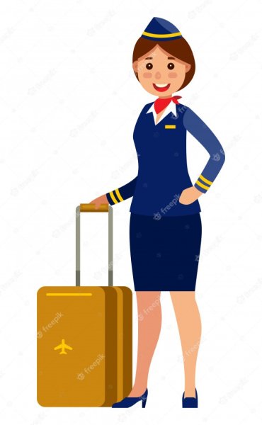 Стюардесса мультяшка