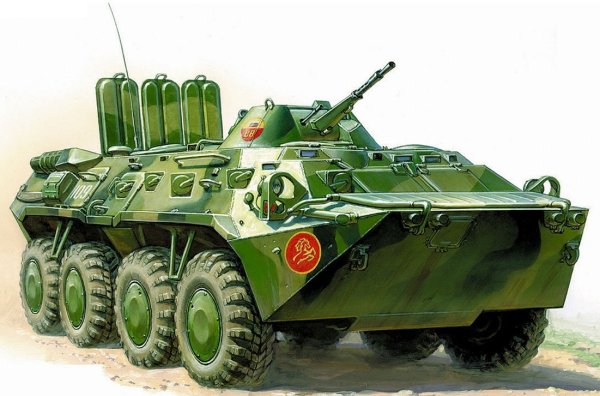 Сборная модель БТР 80 звезда