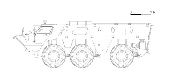БТР-80 бронетранспортёр чертёж