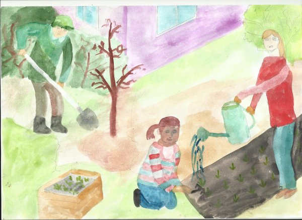 Рисование с ребенком субботник