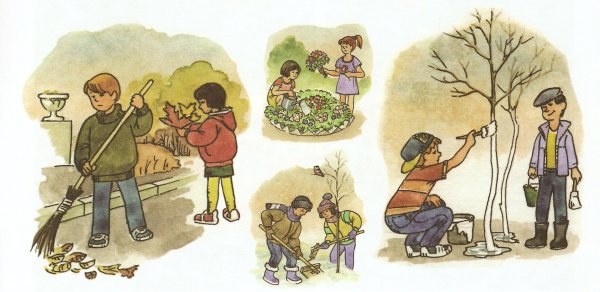 Детские рисунки субботник