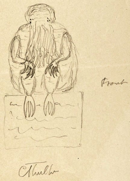 Рисунки Лавкрафта в письмах и черновиках