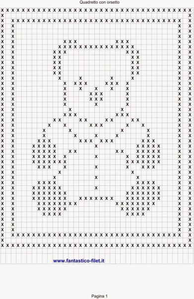 Детский плед филейной вязкой крючком схема