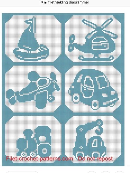 Теневые узоры для детских пледов