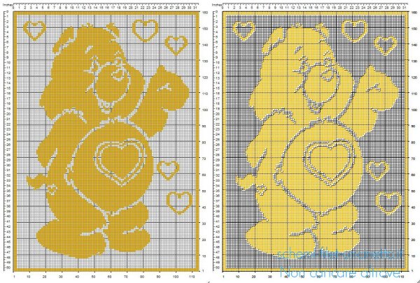 Теневые узоры для детских пледов