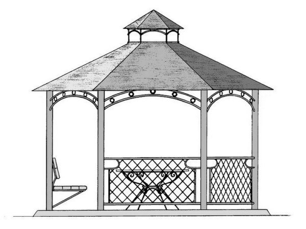 Беседка набросок
