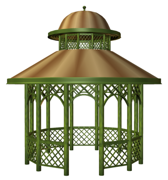 Беседка на белом фоне