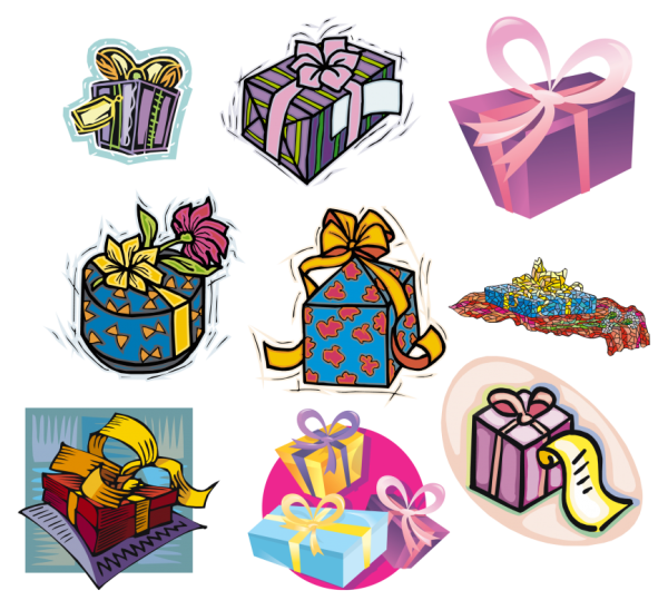 Коробка с подарком рисунок