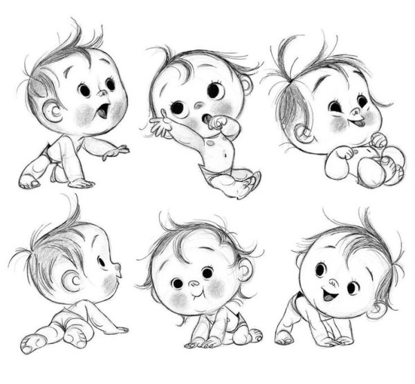 Скетч персонажи дети
