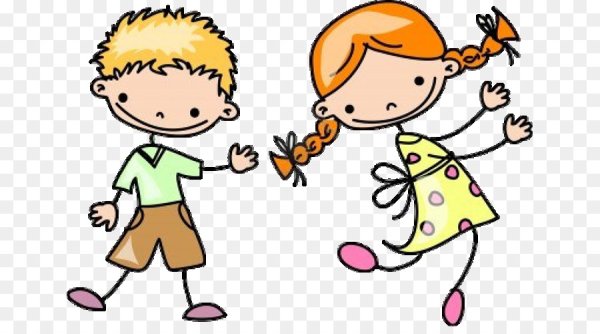 Мультяшные дети танцуют