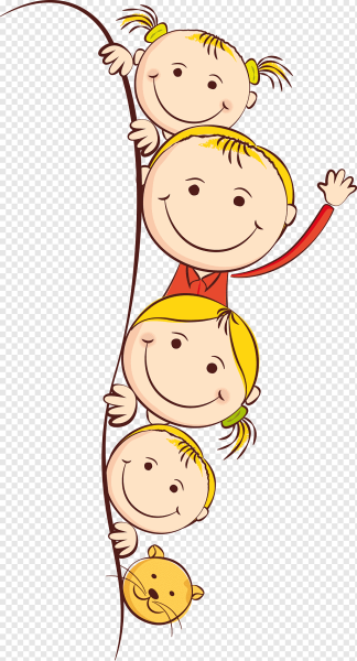 Дети на прозрачном фоне