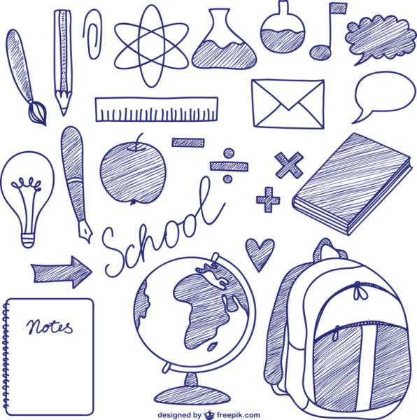 Детские рисунки шариковой ручкой