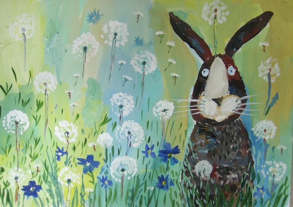 Правополушарное рисование животных