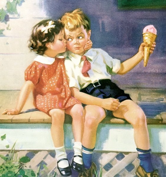 «Поцелуй за мороженое» Генри Хинтермайстер