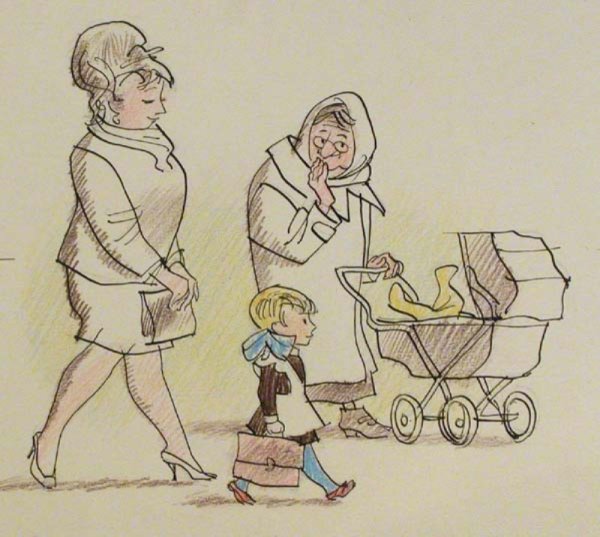 Советские детские рисунки