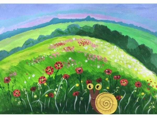 Луг иллюстрация