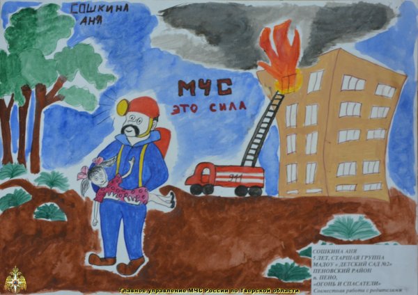 МЧС рисунки на конкурс