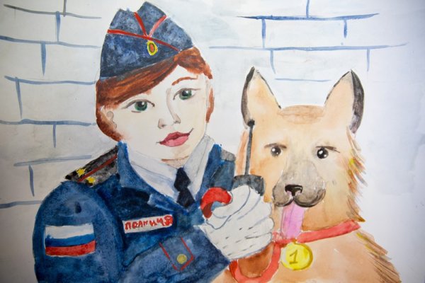 Полицейская машина рисунок