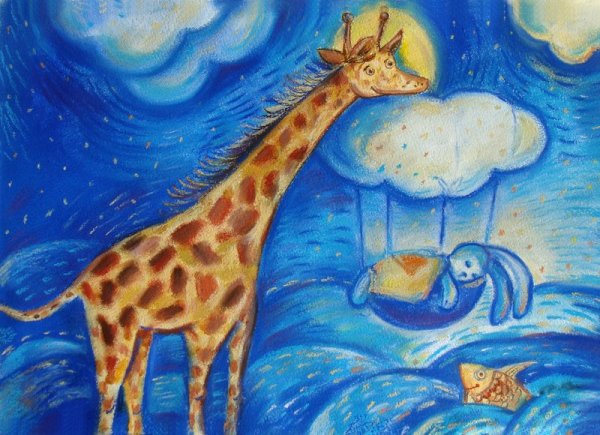 Рисование пастелью для детей