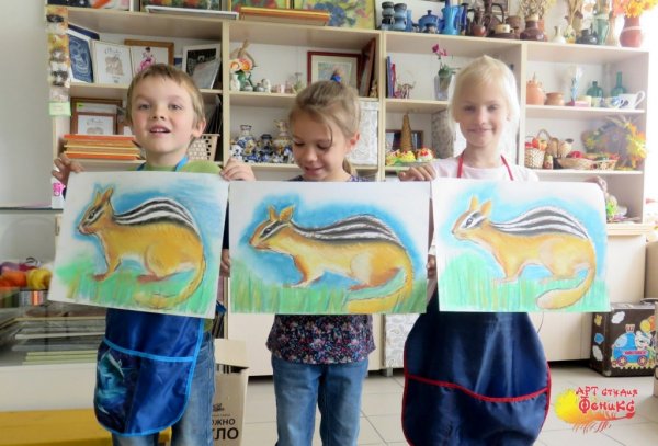 Рисование пастелью для детей