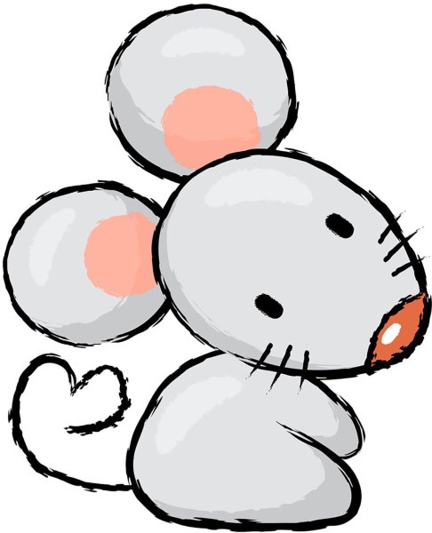 Мышка раскраска