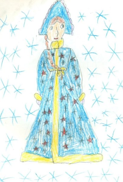 Раскраска "Снегурочка"