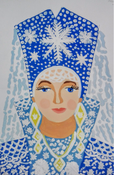 Изображение Снегурочки для детей