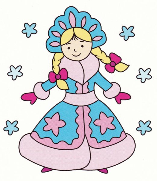 Дед Мороз и Снегурочка поэтапное рисование