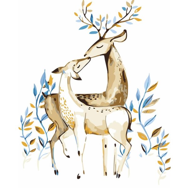 Олень стилизованный
