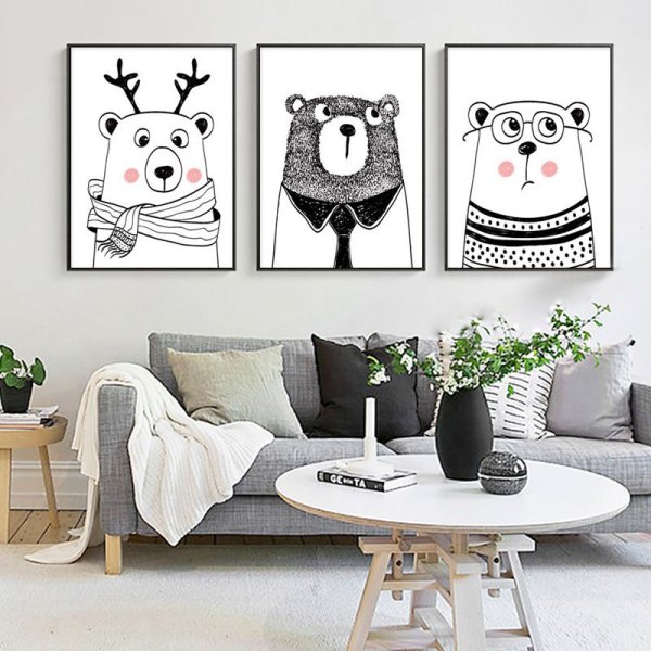 Интерьерные наклейки в скандинавском стиле