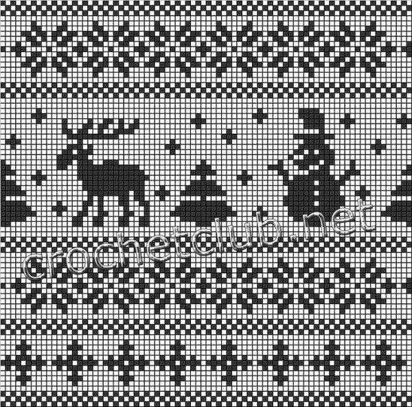 Жаккардовые узоры спицами