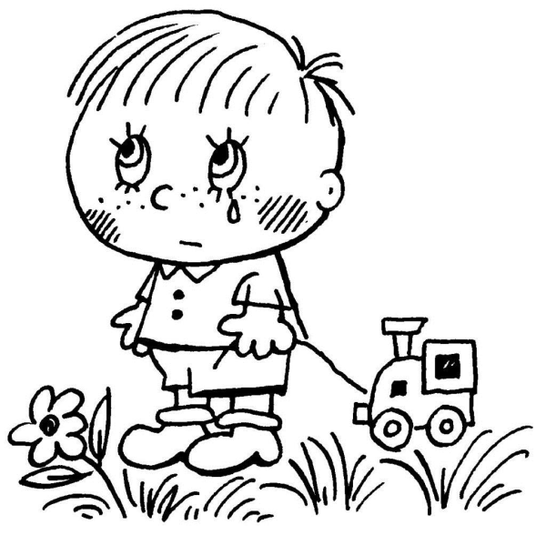 Грусть раскраска для детей