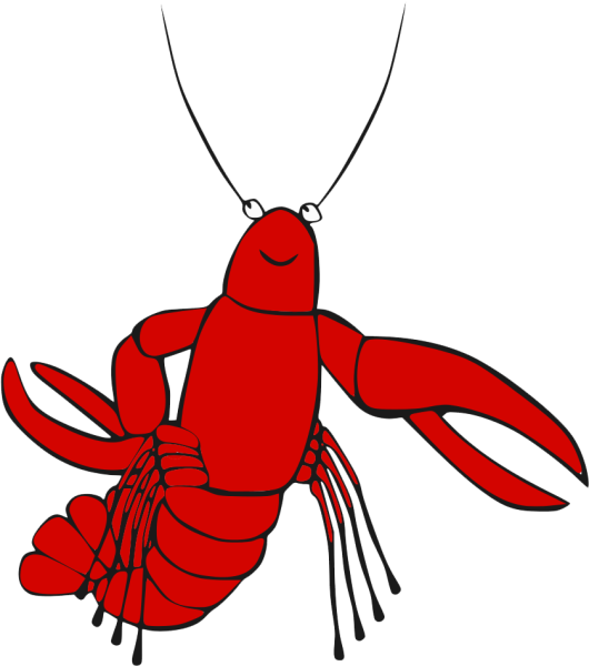 Лобстер рисованный