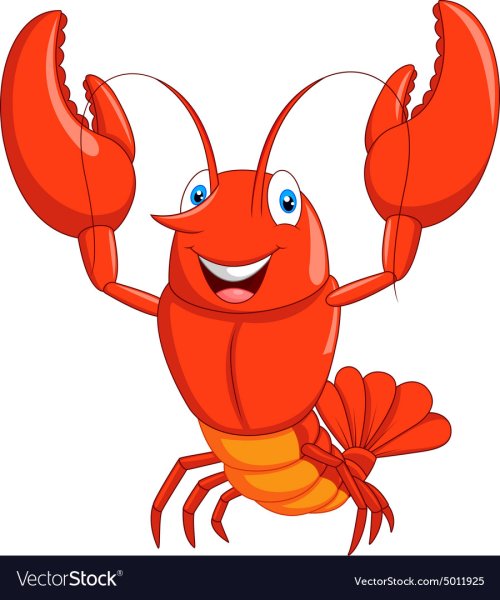 Лобстер мультяшный