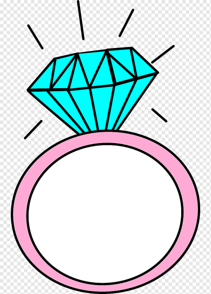 Нарисовать кольцо с бриллиантом