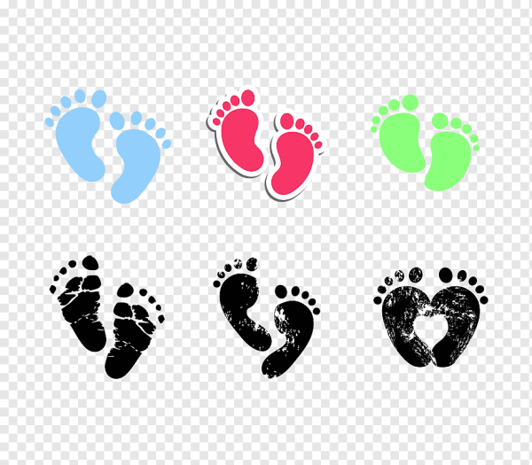 Отпечаток детской ноги